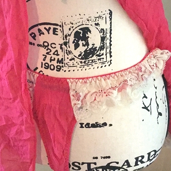 Vintage Y2K Silk Victoria’s Secret BabyDoll Set - Picture 4 of 5